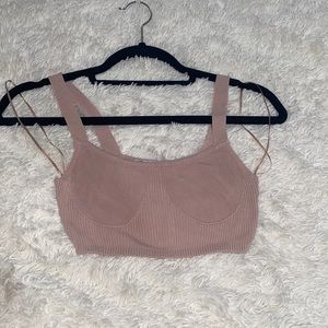 NWOT PINK BRALETTE TOP ZARA SZ SMALL